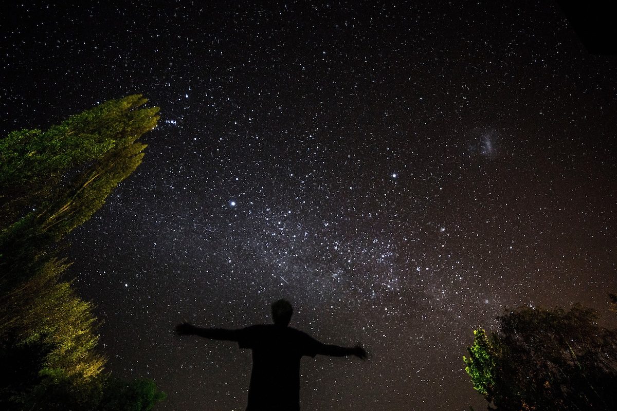 Stargazing under a dark sky